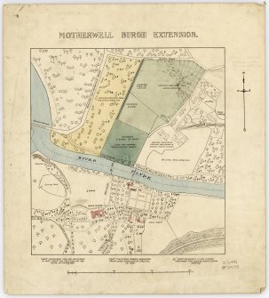 Map of Motherwell Burgh extension.