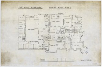 Ground floor plan of Ross House, Hamilton.