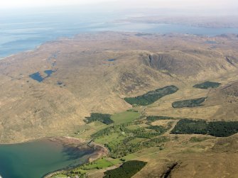 General oblique aerial view of Applecross, taken from the S.