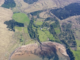 Oblique aerial view of Applecross Bay, taken from the WSW.