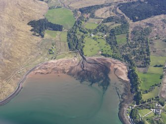 Oblique aerial view of Applecross Bay, taken from the SW.