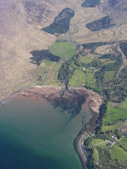 Oblique aerial view of Applecross Bay, taken from the SW.