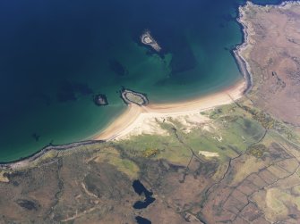 Oblique aerial view of the Red Point Fishing Station, taken from the E.