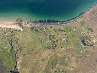 Oblique aerial view of Big Sand, taken from the ENE.