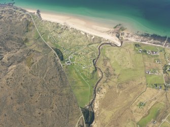 Oblique aerial view of Big Sand, taken from the NNE.