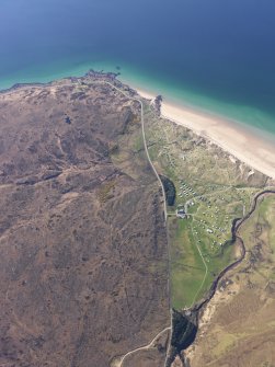 Oblique aerial view of the remains of the field system, taken from the N.