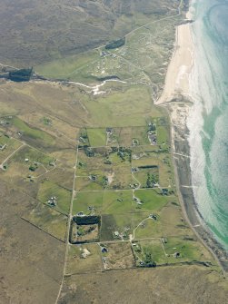 Oblique aerial view of Big Sand, taken from the NW.