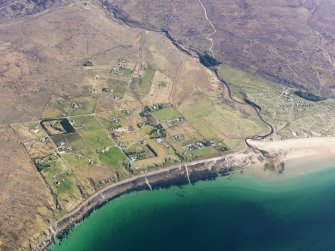 Oblique aerial view of Big Sand, taken from the SW.