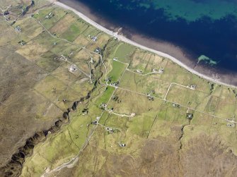 Oblique aerial view of Melvaig, taken from the WSW.