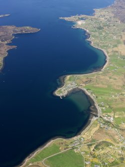 General oblique aerial view looking towards Aird Point with Mellon Charles beyond, taken from the SE.