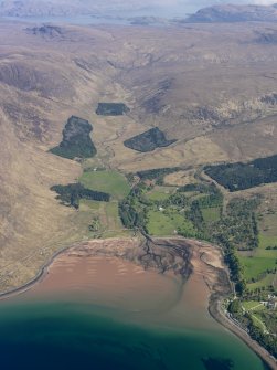 General oblique aerial view of Applecross Bay, taken from the WSW.