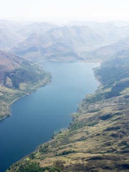 General oblique aerial view of Loch Duich looking towards the Five Sisters, taken from the WNW.