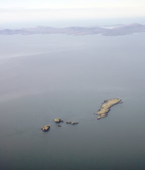 General oblique aerial view of Fladda-Chuain, taken from the E.