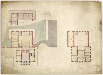 Royal Bank of Scotland Head Office.
Floor plans showing Basement, Ground and First Floors.
Signed: Peddie Kinnear