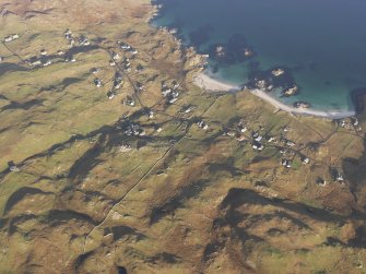 General oblique aerial view of Cnip, taken from the S.