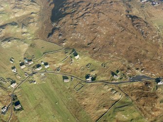 Oblique aerial view of Dun Carloway, taken from the S.