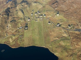 Oblique aerial view of Dun Carloway, taken from the S.
