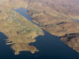 General oblique aerial view of Loch a'Bhaile, taken from the S.