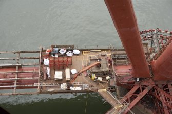 View of maintenance platform from bridge deck