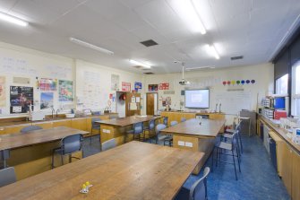 Interior. Spylaw House. 1st floor. Classsroom S9