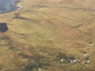 Oblique aerial view of Arnol, taken from the SSW.