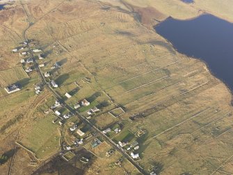 Oblique aerial view of the township of Brue, taken from the S.