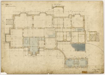 Plan of principal floor
Title: St Fort, No 3, Plan of Principal Floor