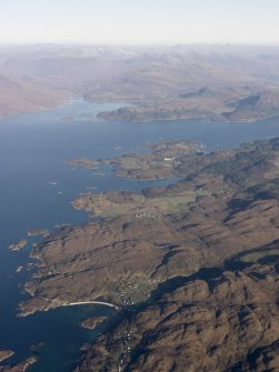 General oblique aerial view of Erbusaig, Plockton, Loch Carron and Loch Kishorn, taken from the SW.