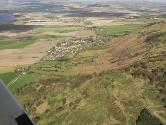 Oblique aerial view of Bishopshire Golf Course, taken from the ESE.