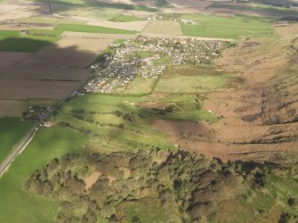 Oblique aerial view of Bishopshire Golf Course, taken from the ESE.