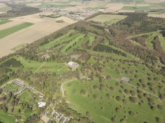 Oblique aerial view of Camperdown Golf Course, taken from the SSE.