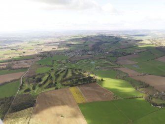General oblique aerial view of Alyth Golf Course with Glenisla Golf Course in background, taken from the E.