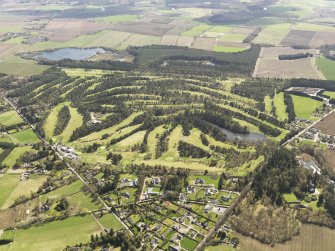 Oblique aerial view of Blairgowrie Golf Courses, taken from the NNW.
