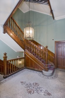 Interior.  Ground floor. Stair hall.