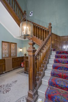 Interior.  Ground floor. Stair hall.