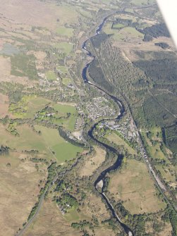 General oblique aerial view of Spean Bridge and Glen Spean, taken from the W.