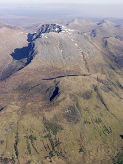 General oblique aerial view of Ben Nevis, taken from the WNW.