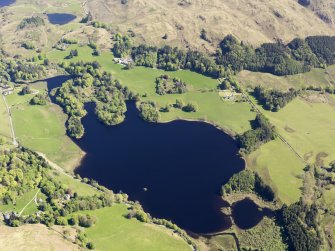 General oblique aerial view of Loch Ederline, taken from the SW.