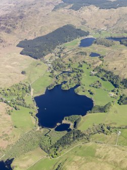General oblique aerial view of Loch Ederline, taken from the SSW.