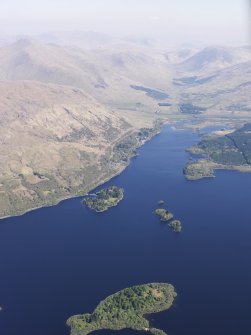 General oblique aerial view of Lag na Luinge, Loch Awe, taken from the SW.