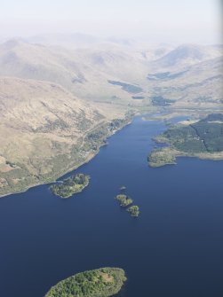 General oblique aerial view of Lag na Luinge, Loch Awe, taken from the SSW.