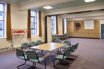 Interior. Ground floor. Ashton Hall from north west.