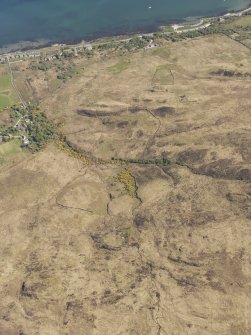 General oblique aerial view of the field system at Goirtean Fada, Jura, taken from the NW.