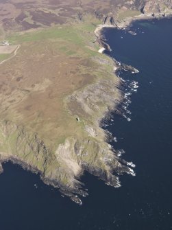 General oblique aerial view of the American Monument at Mull of Oa, taken from the WNW.