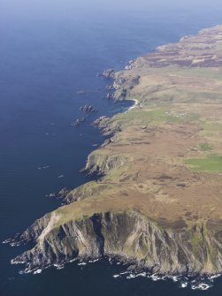 General oblique aerial view of the American Monument at Mull of Oa, taken from the S.