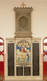 Interior. View of war memorial.