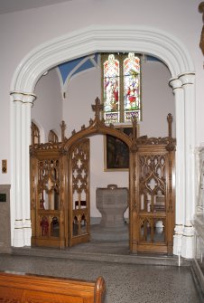 Interior. View of baptistry.