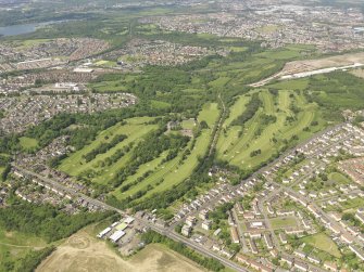 Oblique aerial view of Colville Park Golf Course, taken from the SE.