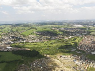 Oblique aerial view of Bathgate Golf Course, taken from the SW.