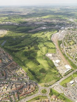 Oblique aerial view of Bathgate Golf Course, taken from the ESE.